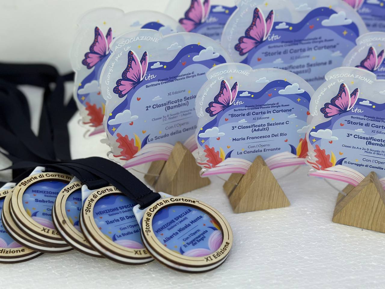 Custom Acrylic Awards for Con Giorgia per la Vita