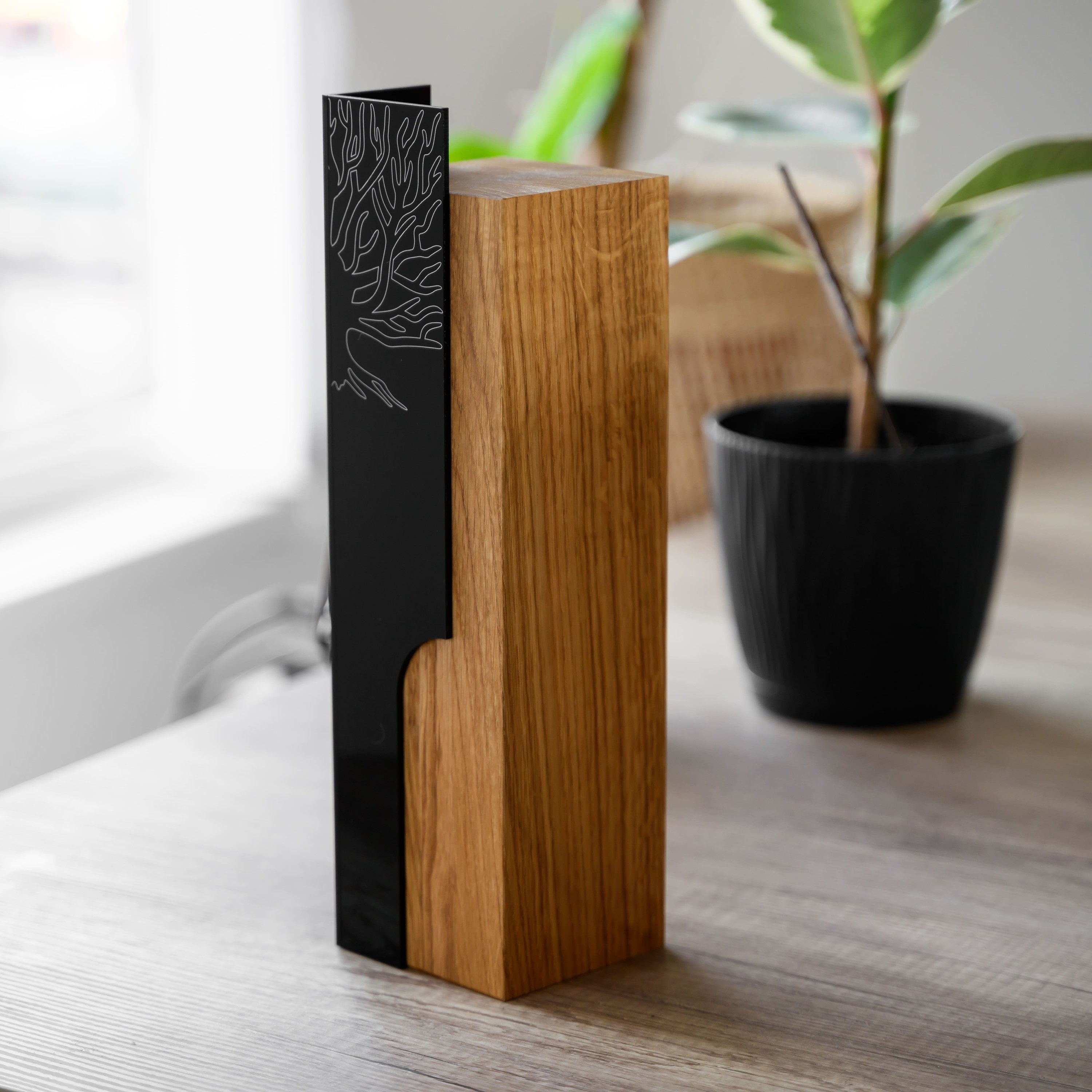 Wooden award with acrylic v11
