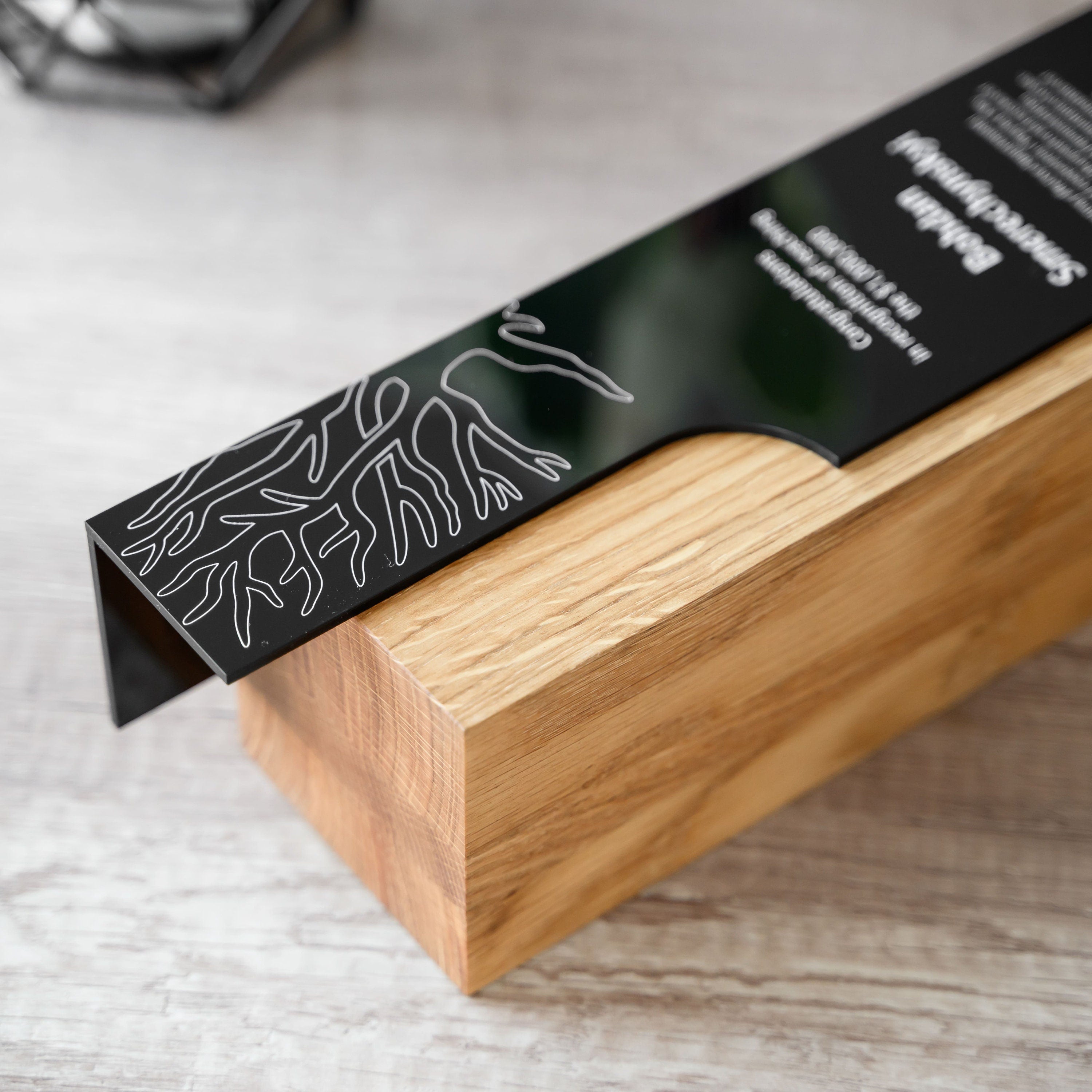 Wooden award with acrylic v11