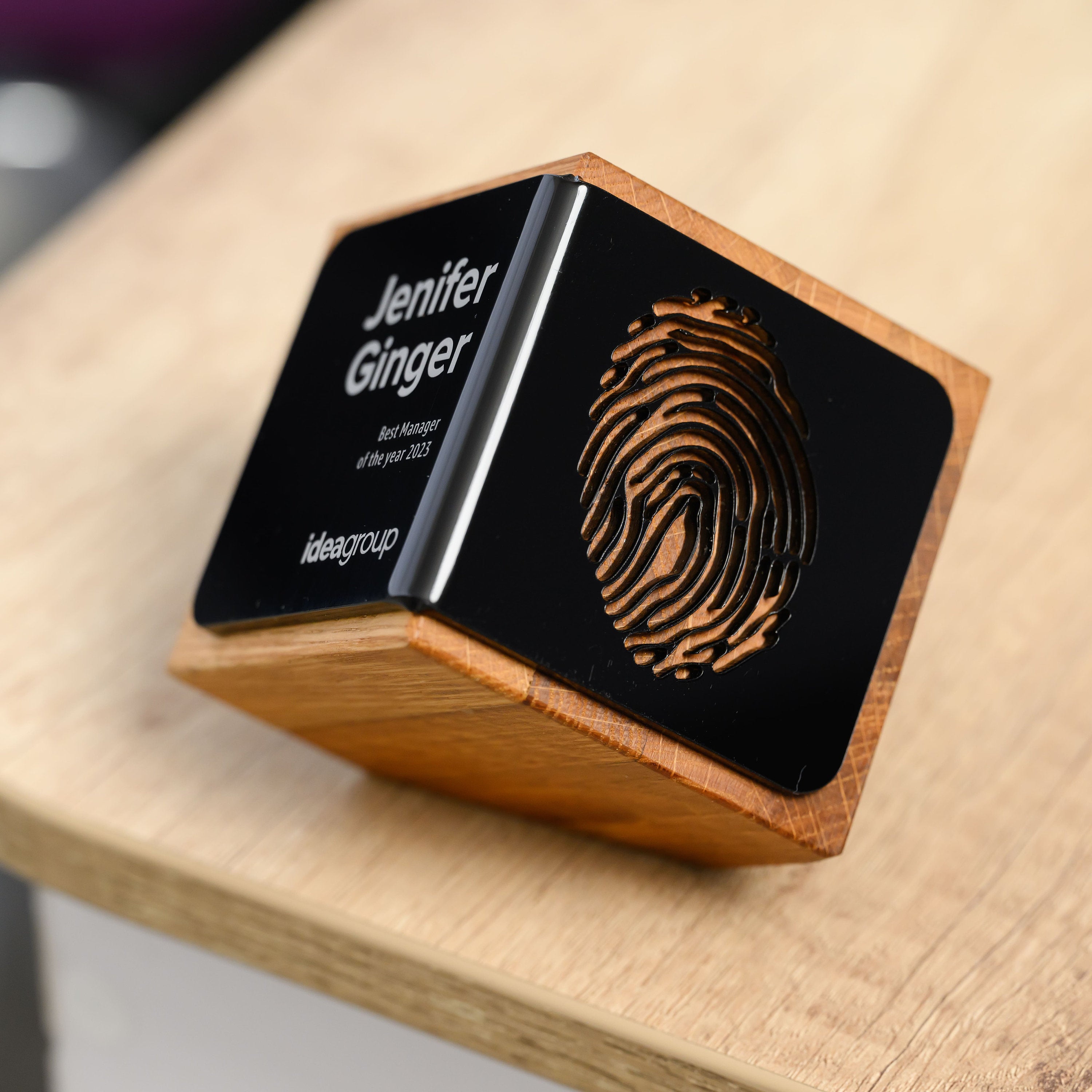 Award with bent acrylic v3