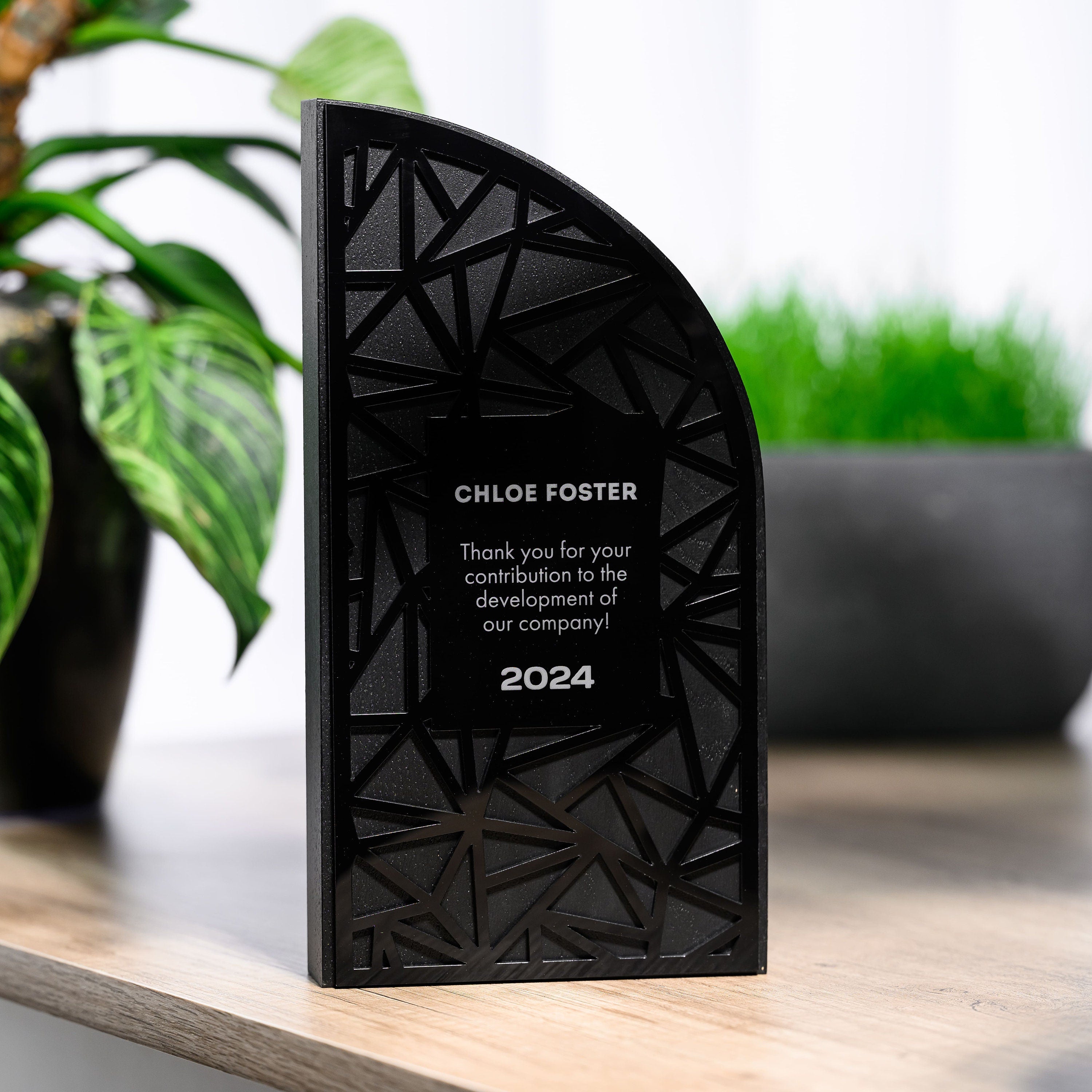 Wooden award with acrylic v25
