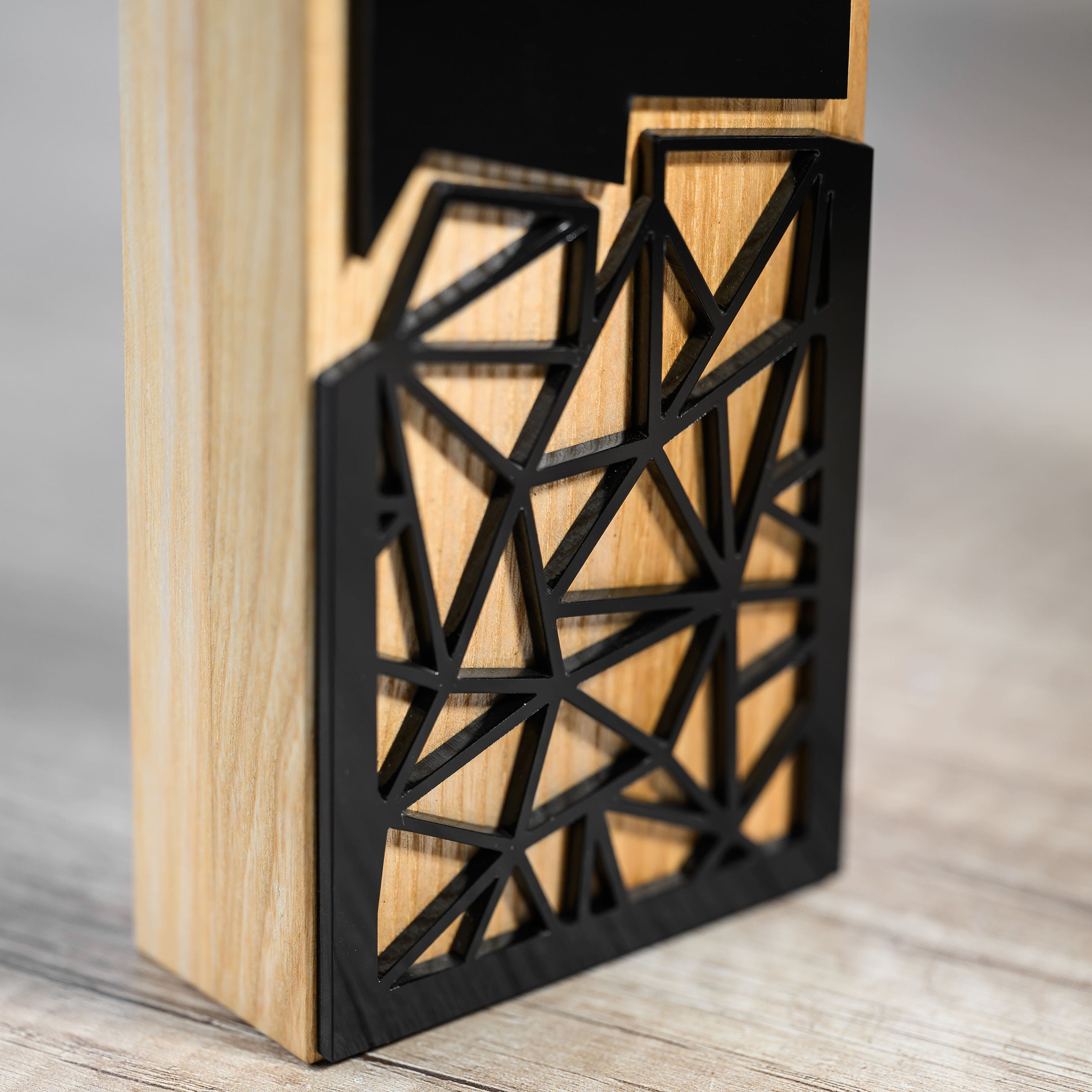 Wooden award with acrylic v18