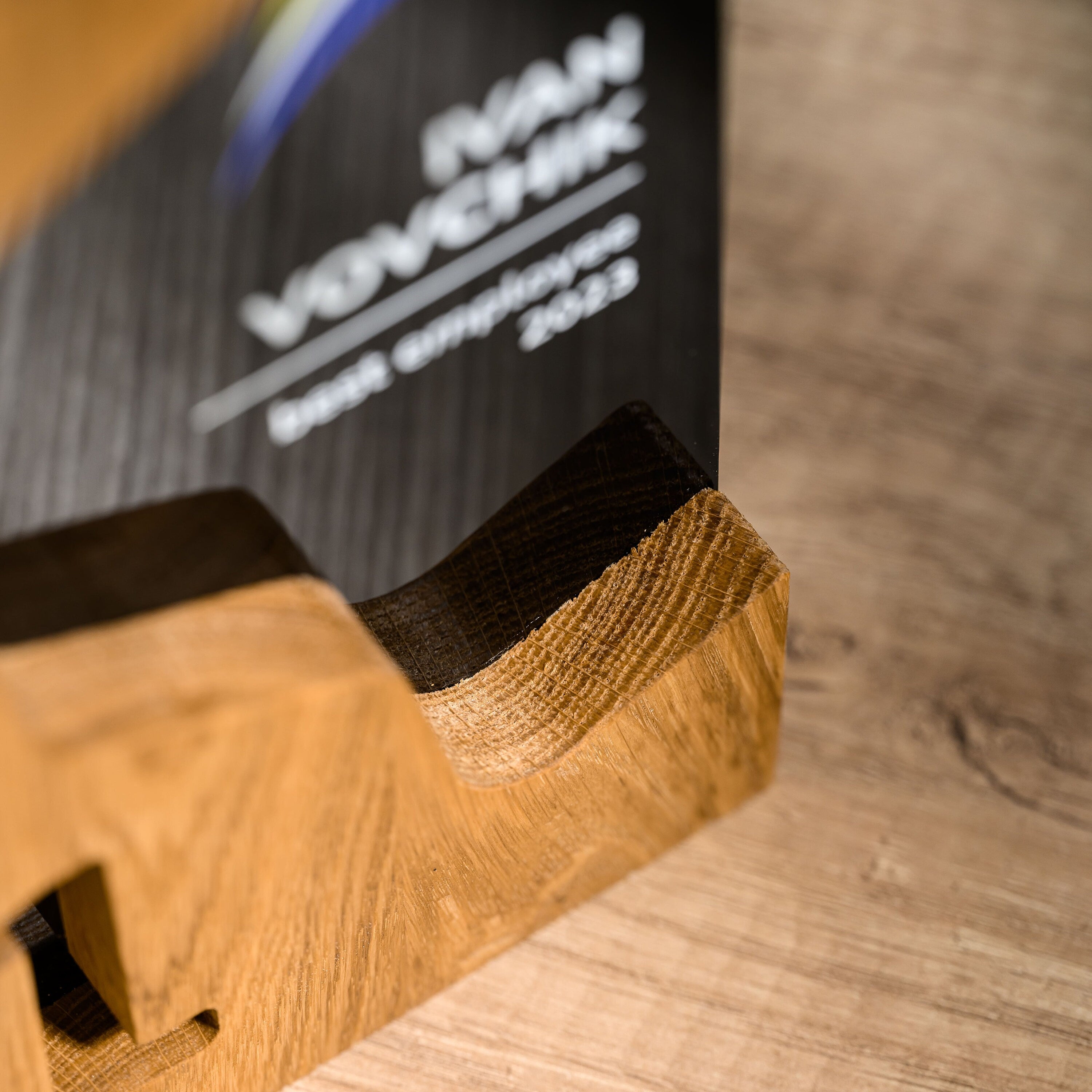 Wooden award with acrylic v23