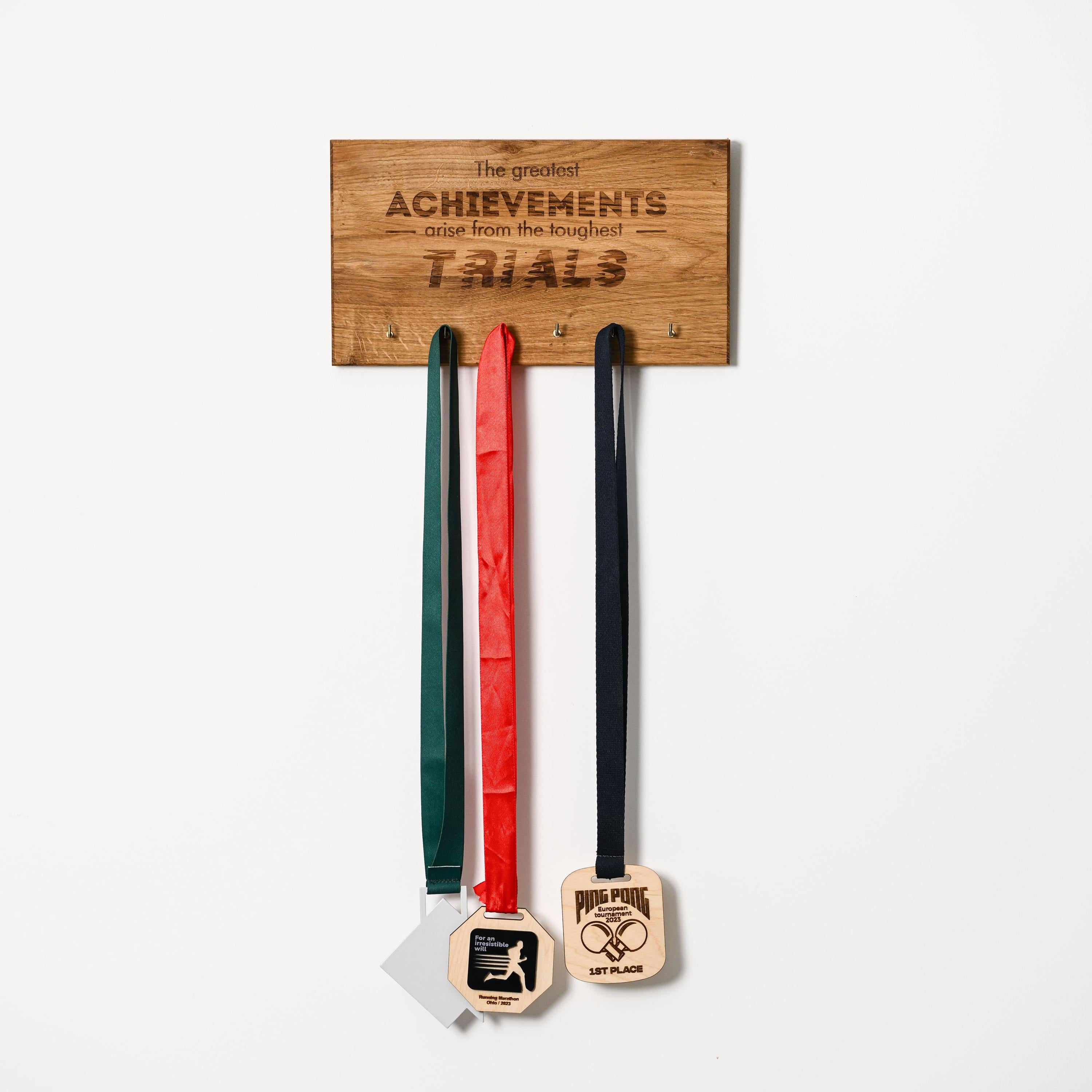 Wooden medal hanger v2