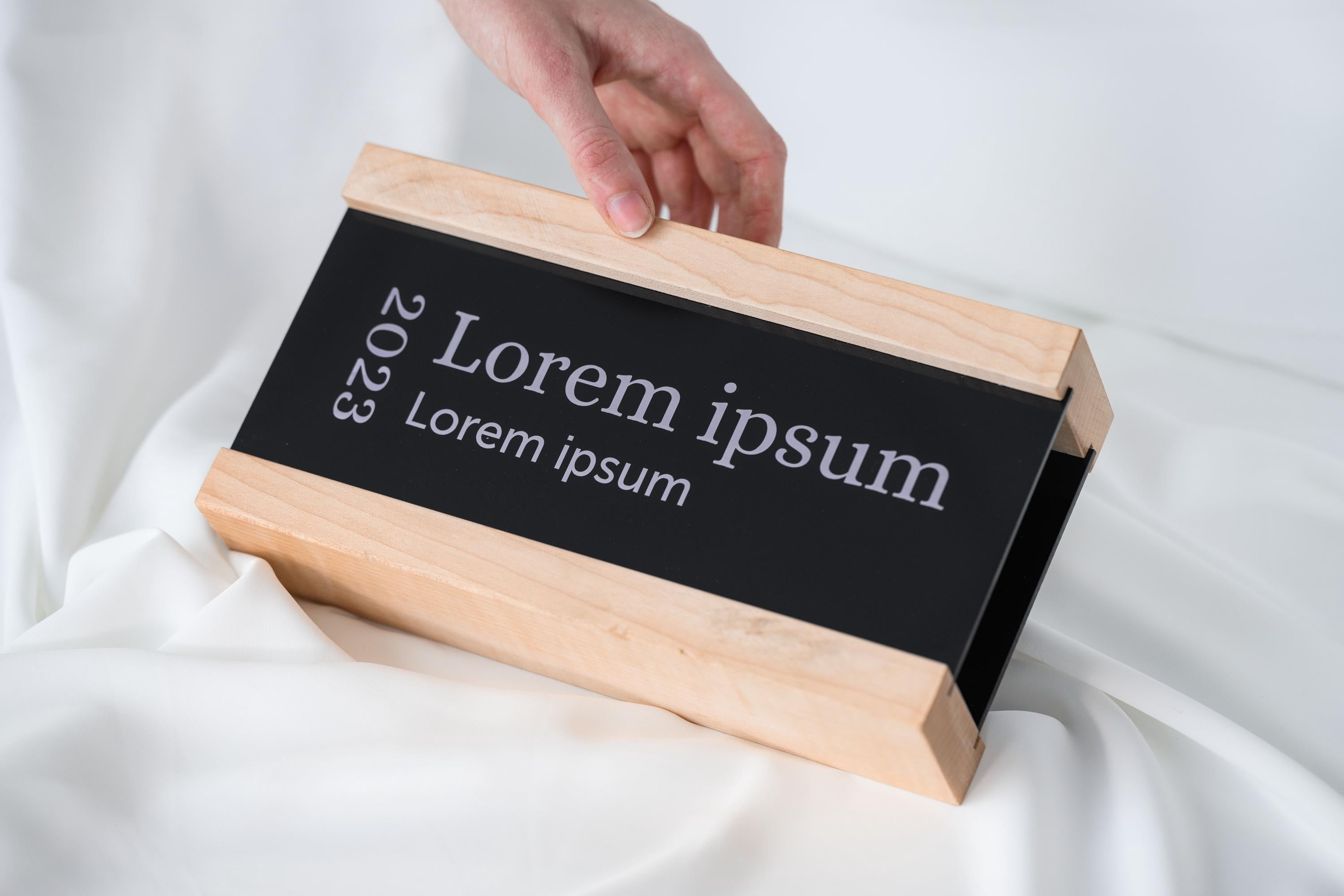 Wooden award with acrylic “Tower” v2