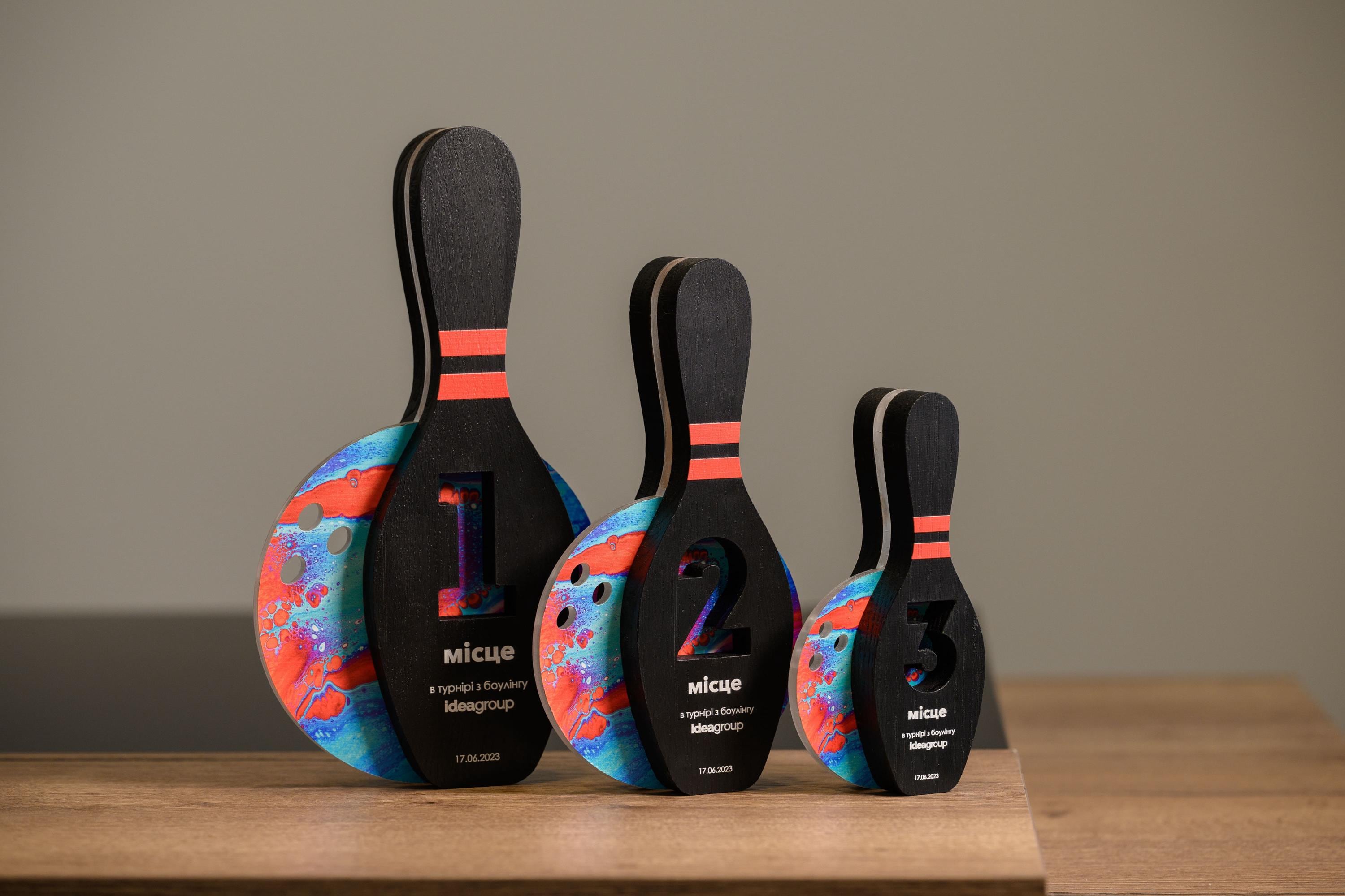 Wooden Bowling Award