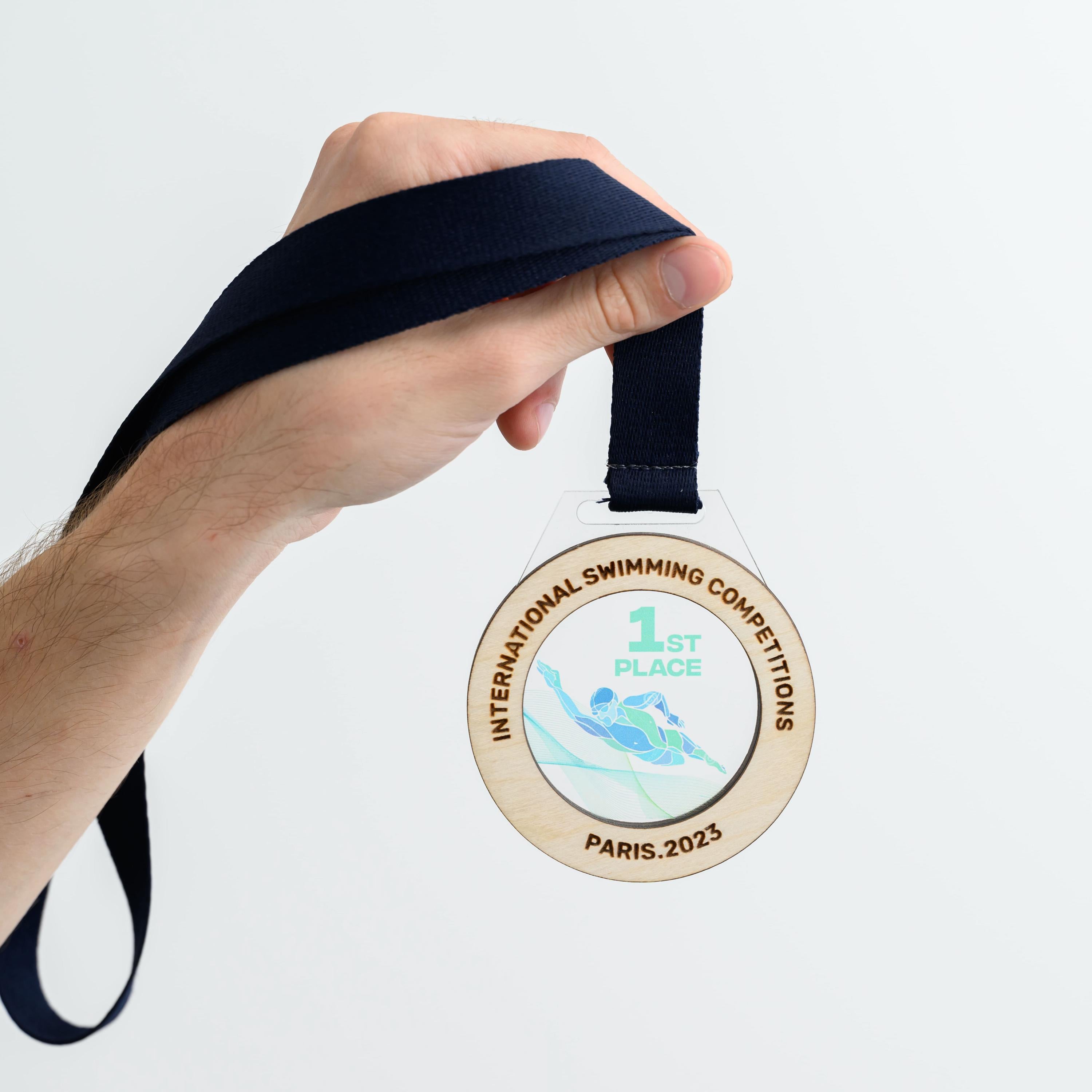 Acrylic Swimming Medal