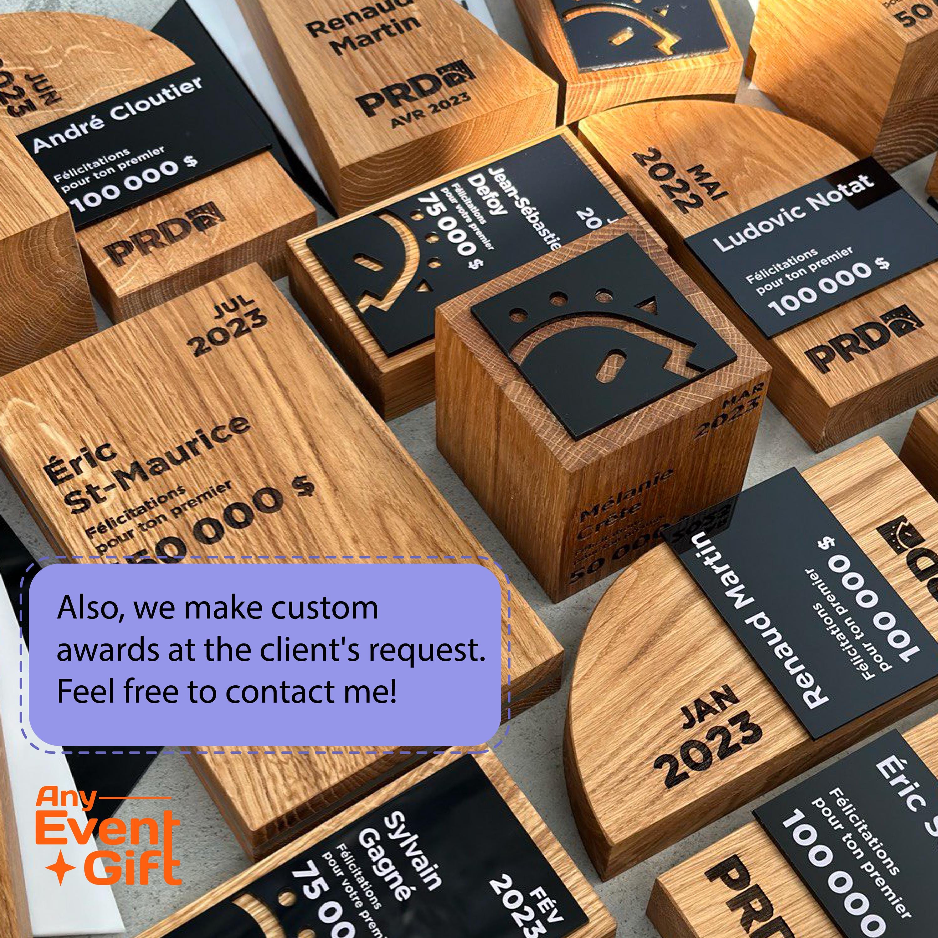 Wooden award “Cube”