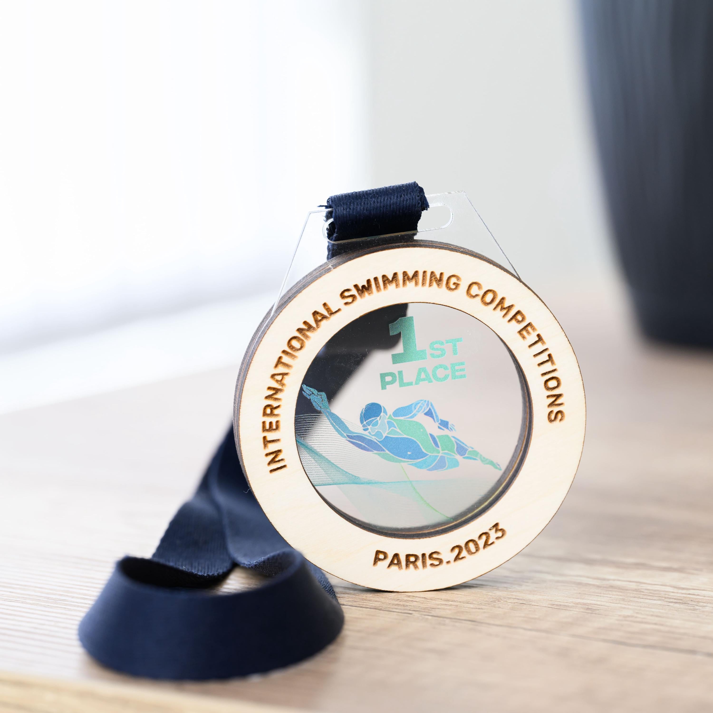 Acrylic Swimming Medal